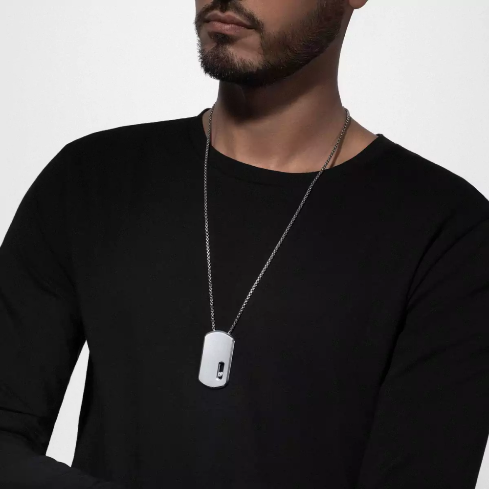 Collier pendentif Move Titanium