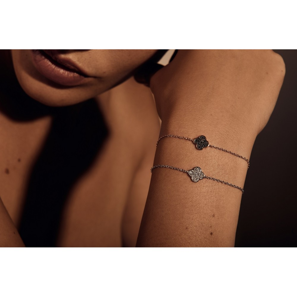 Bracelet, Diamants Noirs, Or Rose