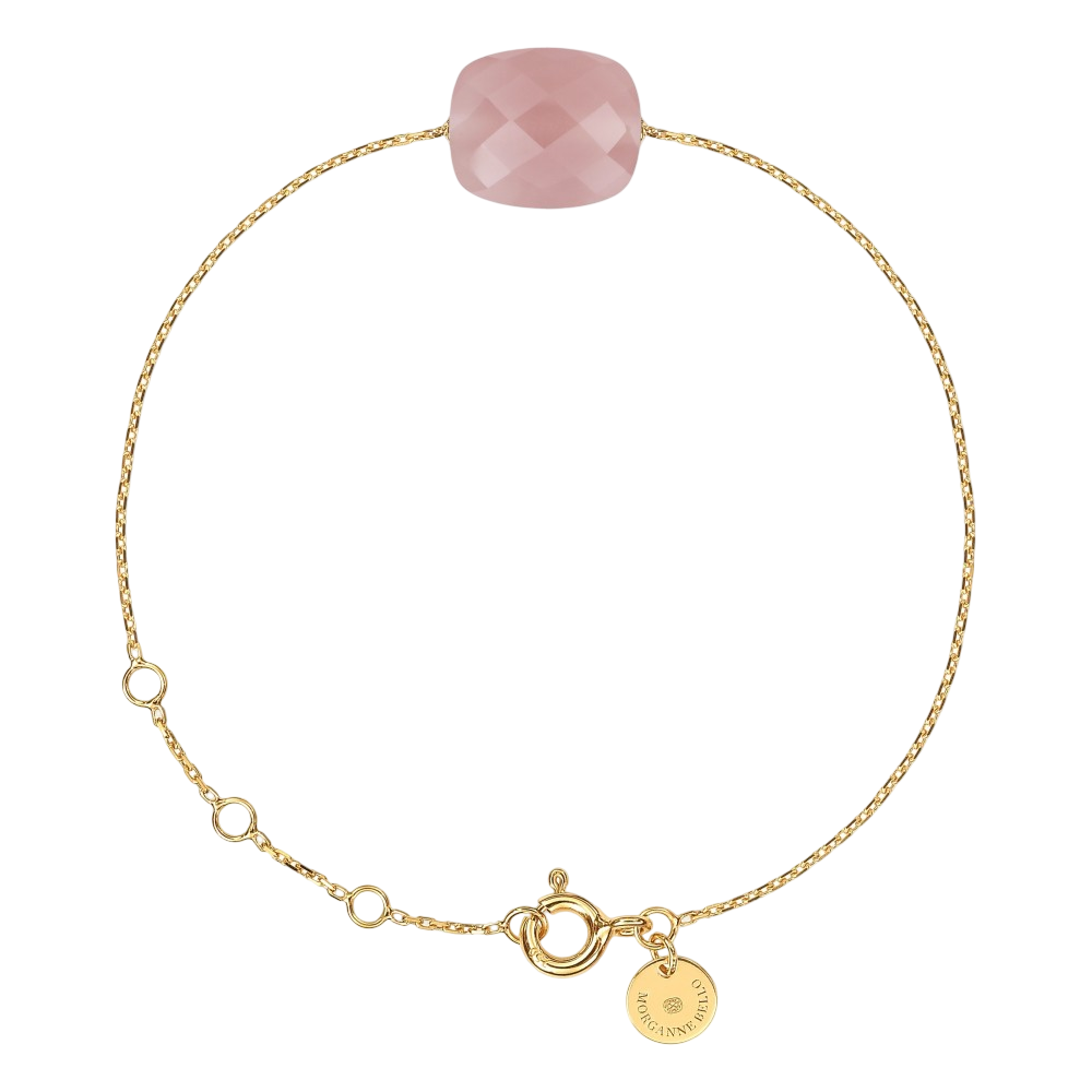 Bracelet, Quartz Guava, Or Jaune