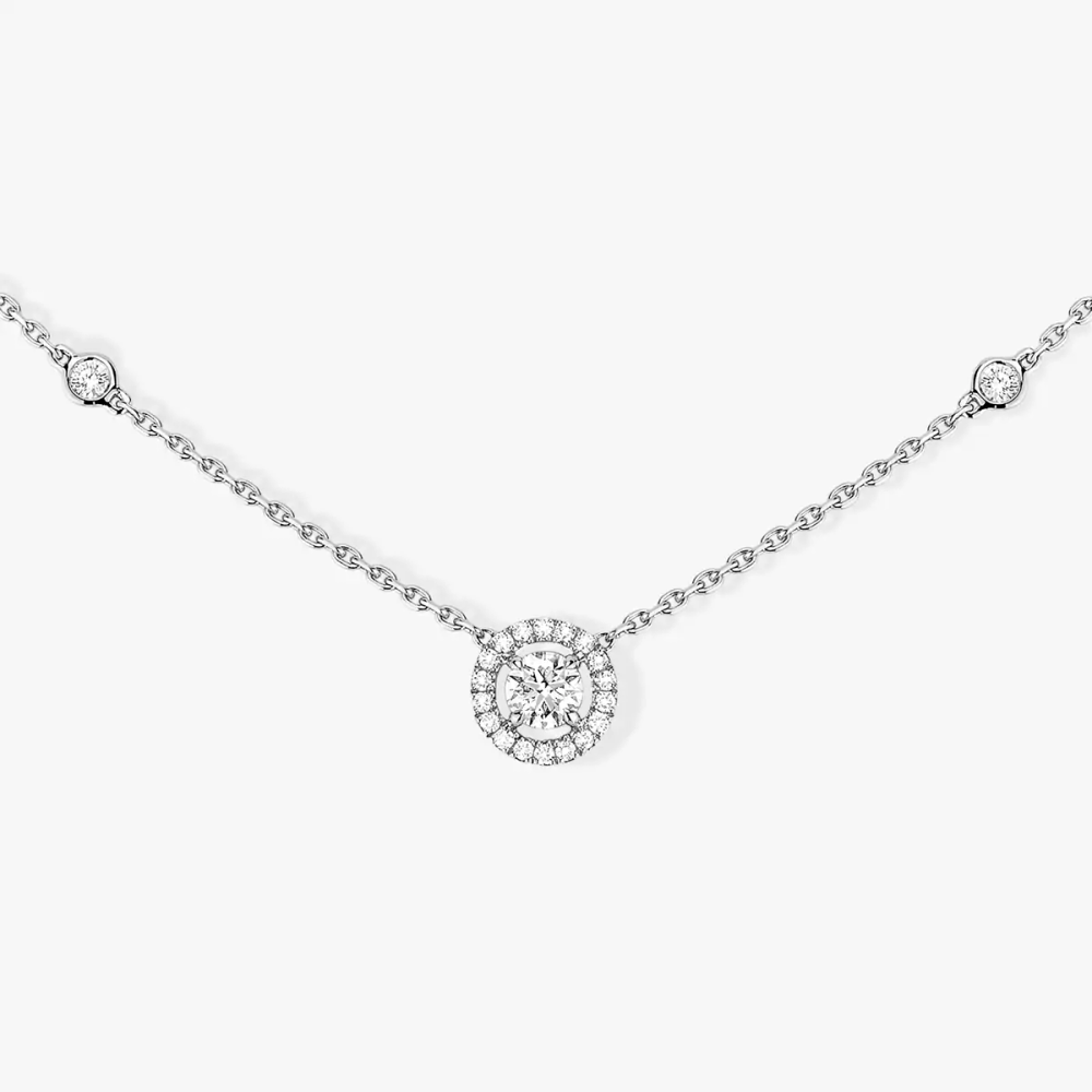 Collier Joy taille brillant Collier diamant Joy diamant blanc 0,20ct en or rose 18 carats
