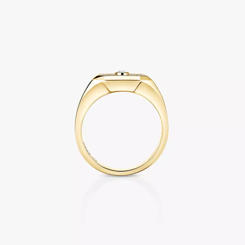 Bague chevalière Move Joaillerie pavée