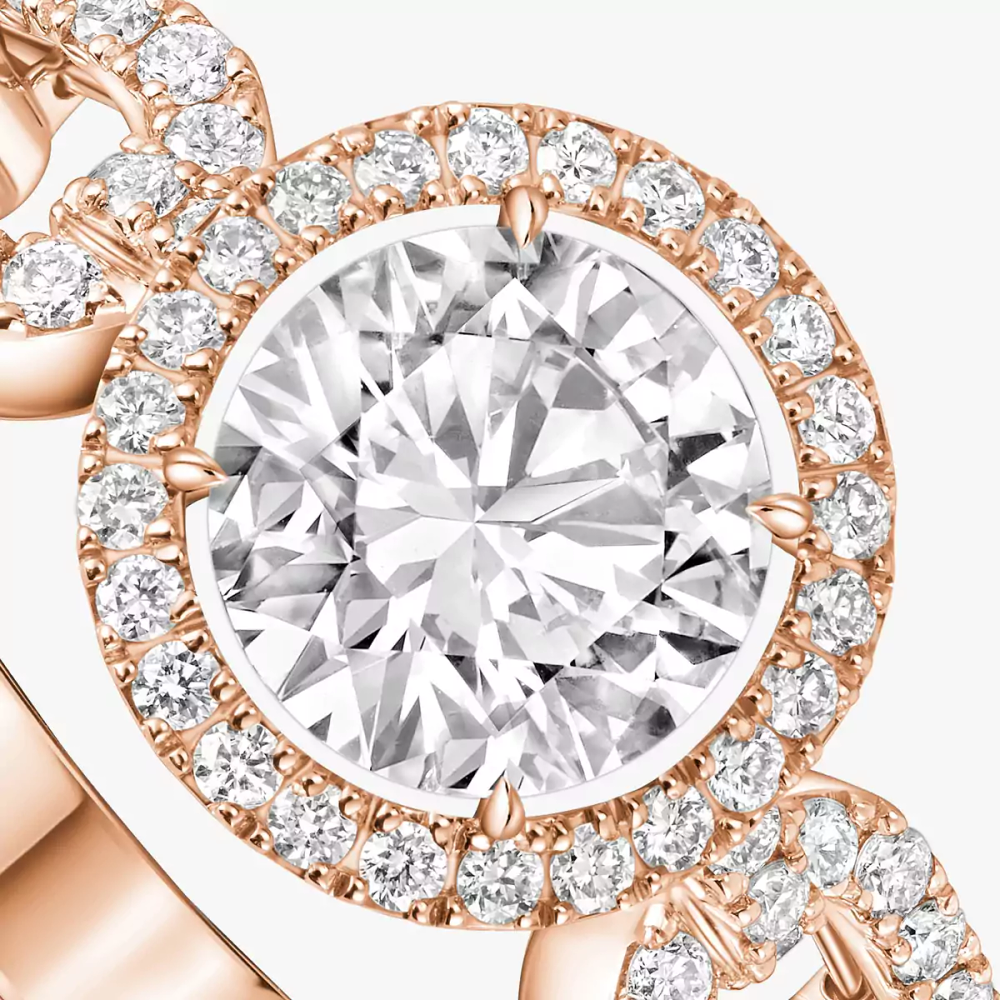 Bague solitaire Move Link, grand modèle