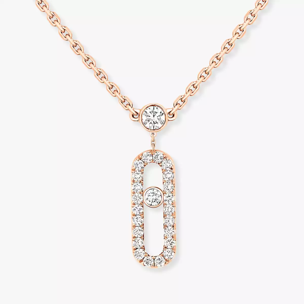 Collier deux rangs Move Uno pavé