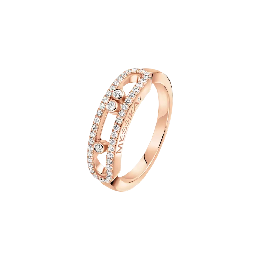 Bague Move Classique pavée, petit modèle
