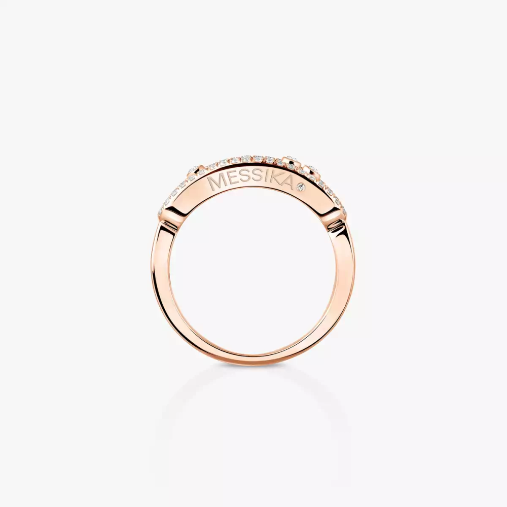 Bague Move Classique pavée, petit modèle