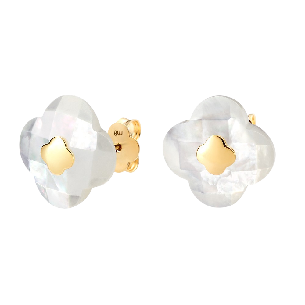 Puces, Nacre Blanche, Or Jaune