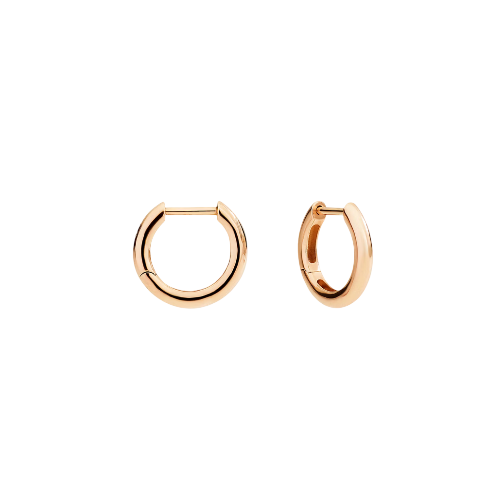 Boucles D’oreille Créoles Essentials Or Rose