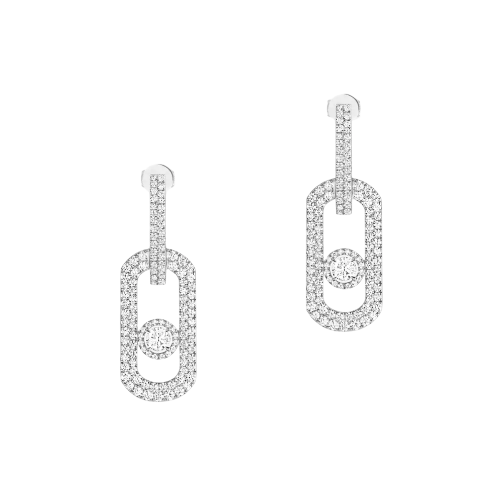 Boucles d'oreilles pendantes So Move pavées