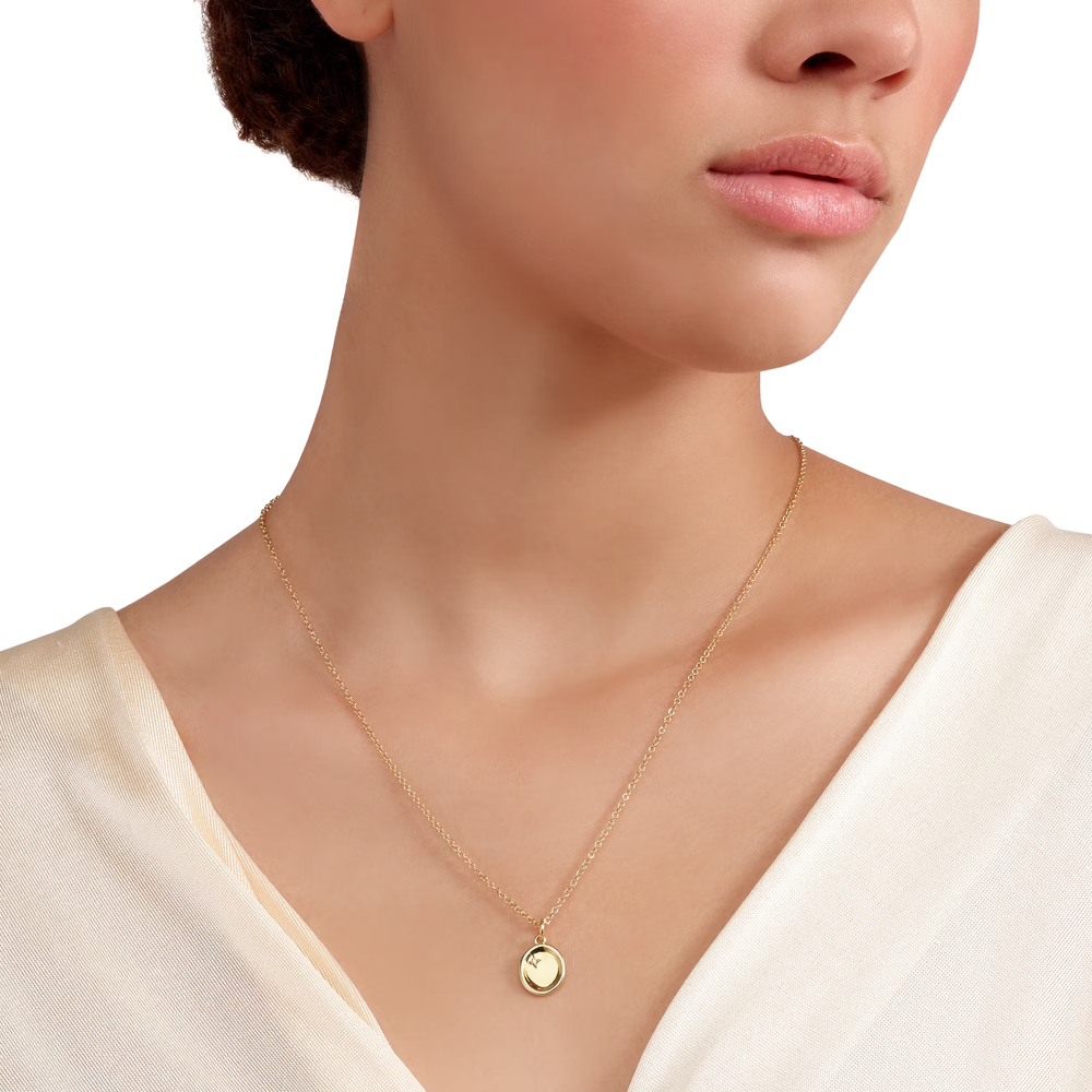 Pendentif Sceau Or Jaune Et Diamant Blanc - Bijouterie Aurea｜Morges