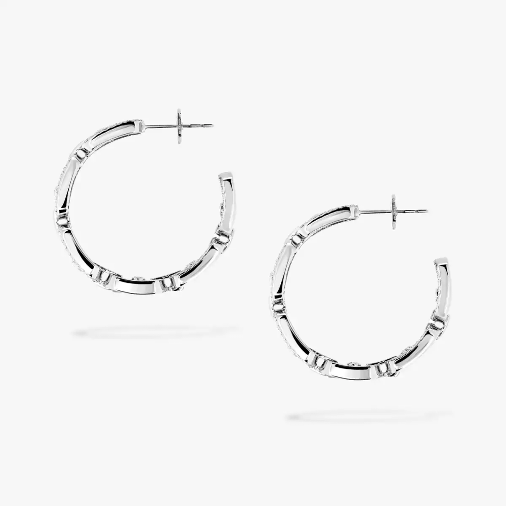 Boucles d'oreilles créoles Move Link, petit modèle