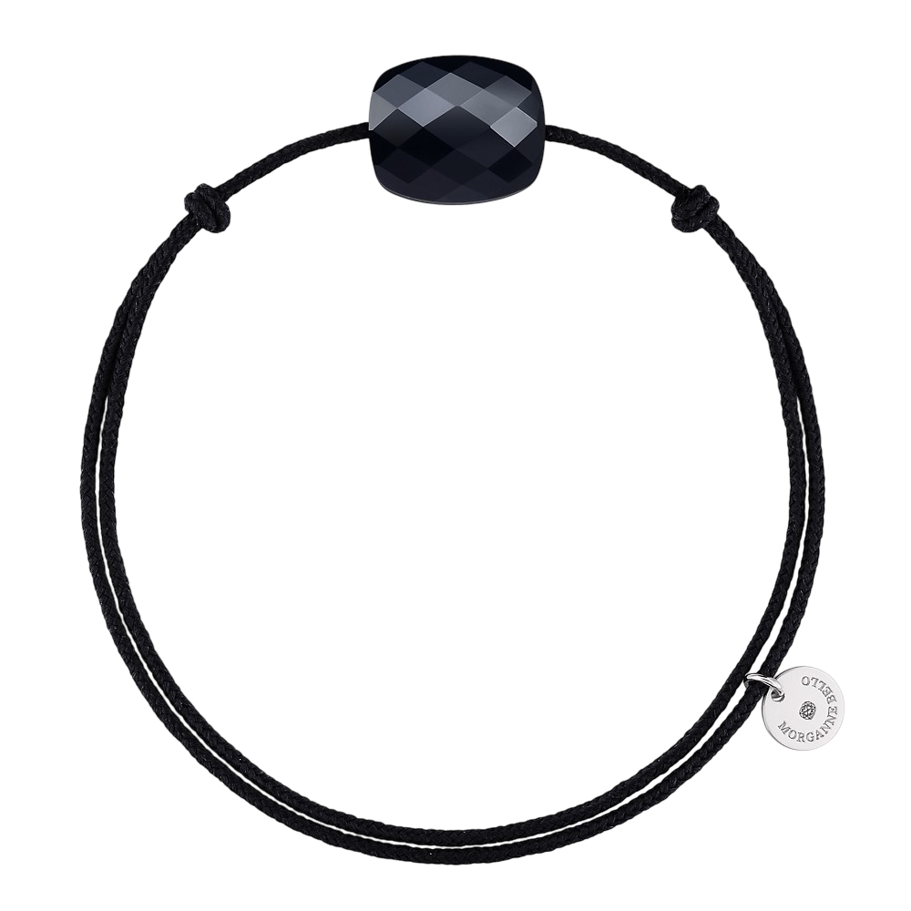 Bracelet, Onyx, Cordon Noir