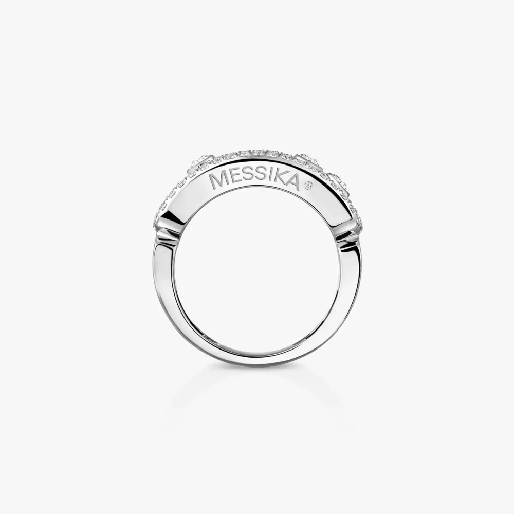 Bague Move Classique pavée, grand modèle