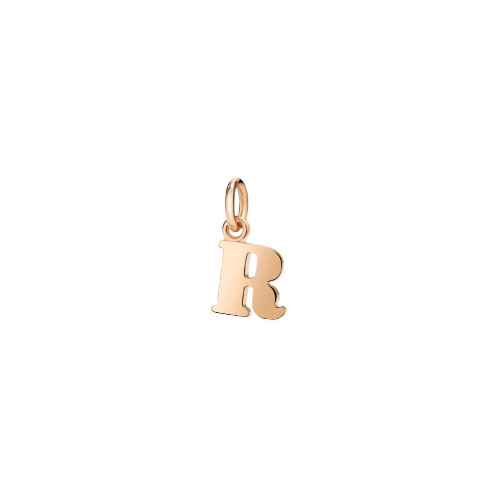 Pendentif Lettre R Or Rose