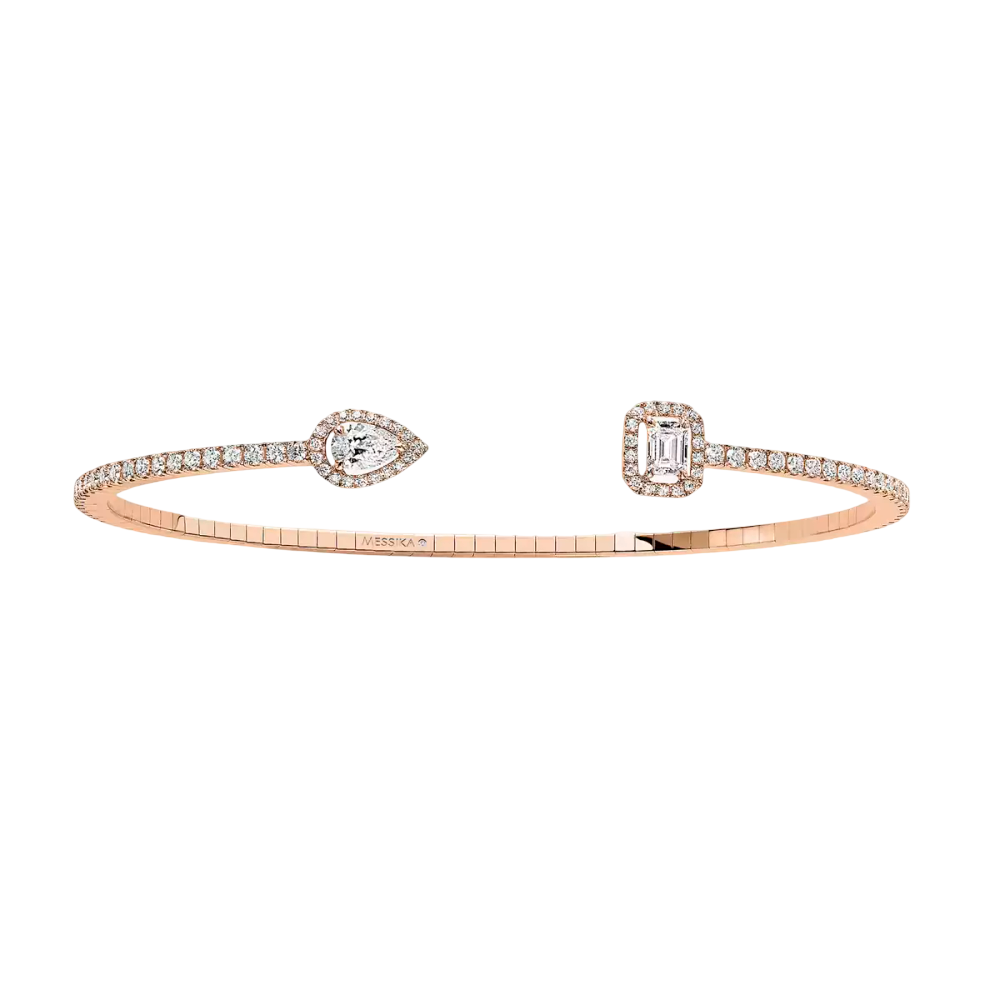 Bracelet jonc My Twin pavé, petit modèle