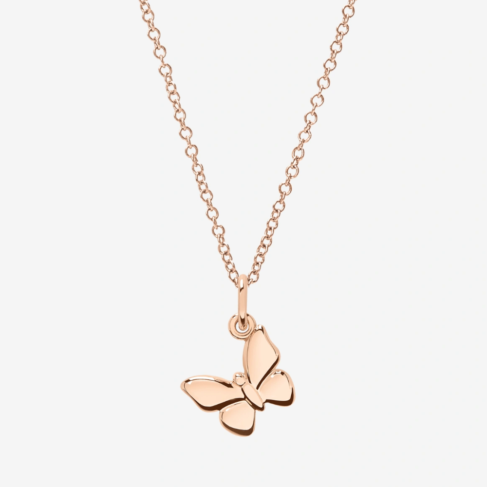 Pendentif Papillon Or Rose