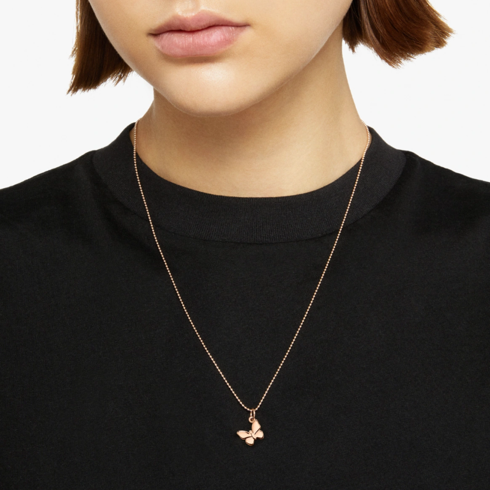 Pendentif Papillon Or Rose