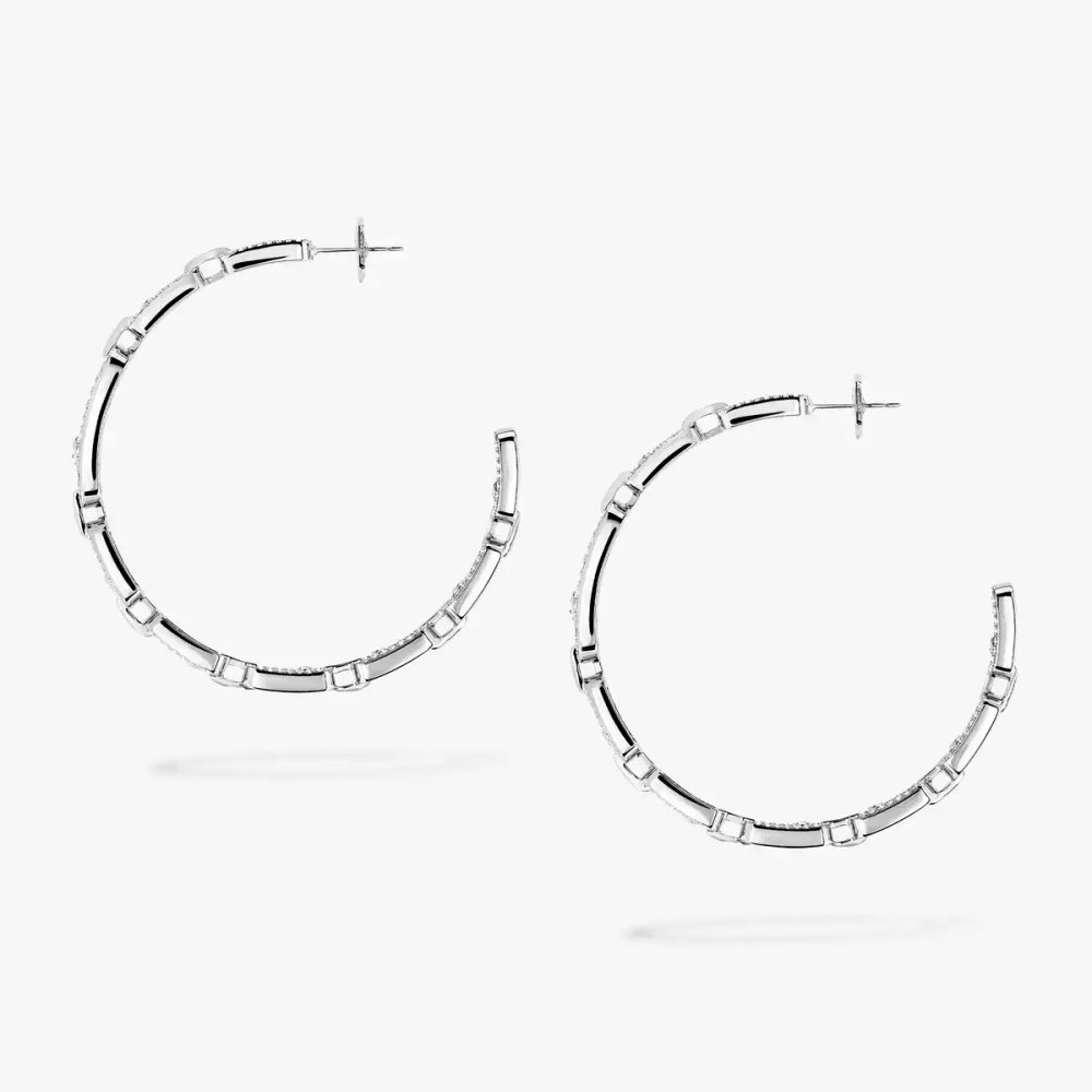 Boucles d'oreilles créoles Move Link, moyen modèle