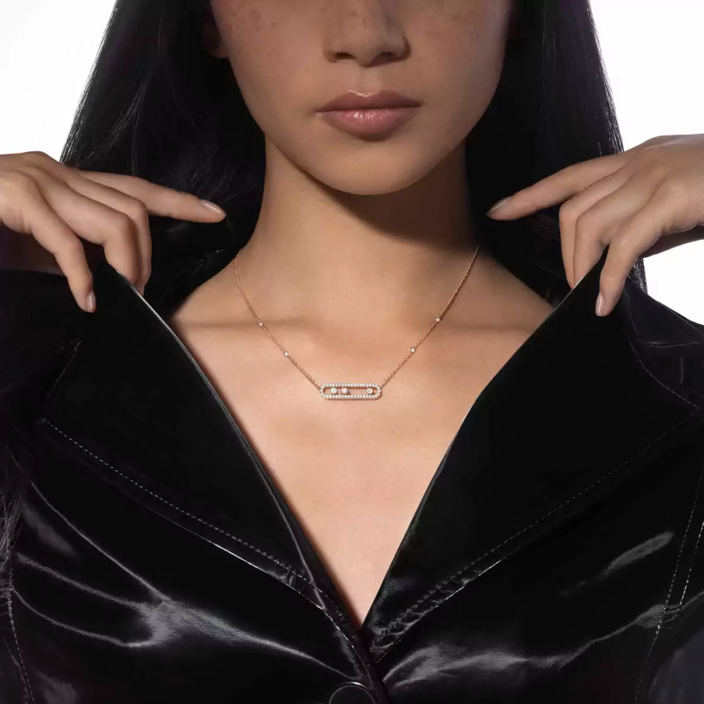 Collier Move Classique pavé, grand modèle
