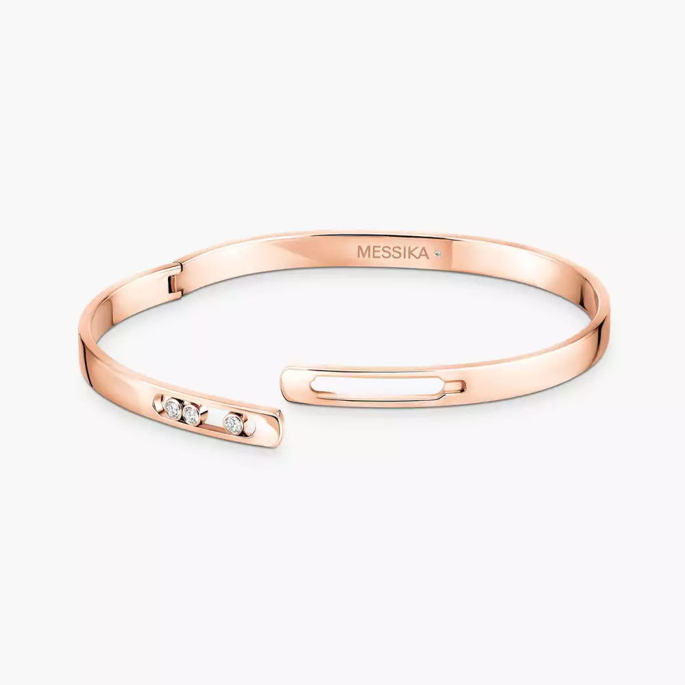 Bracelet Move Noa, petit modèle Bangle bracelet diamant en or blanc Move Noa