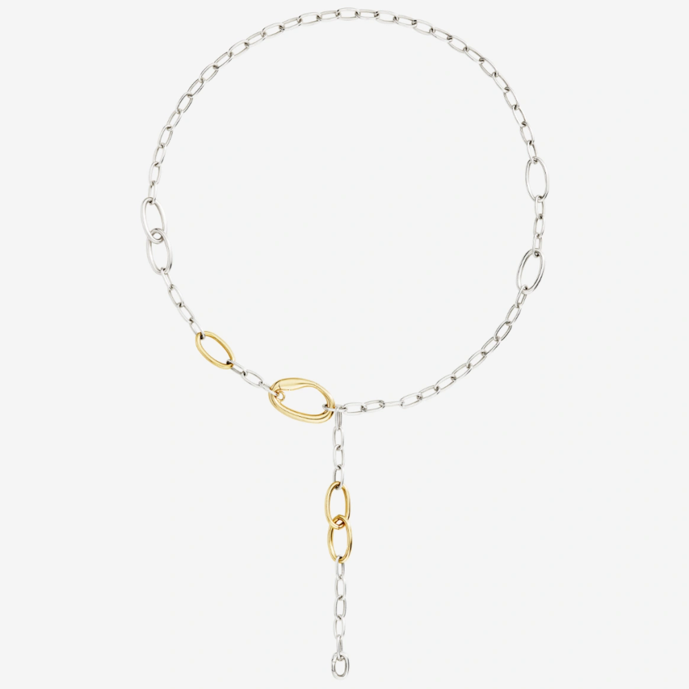 Collier Essentials Argent Et Argent Doré