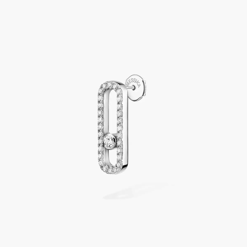 Mono boucle d'oreille droite Move Uno pavée