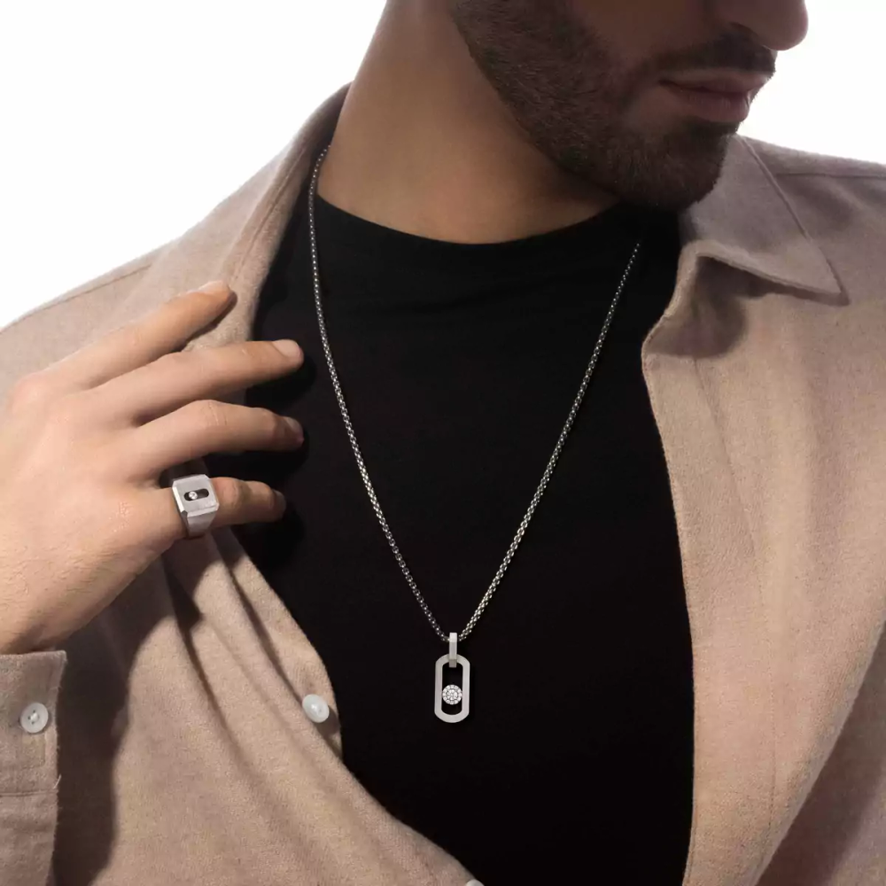 Bague chevalière Move Titanium