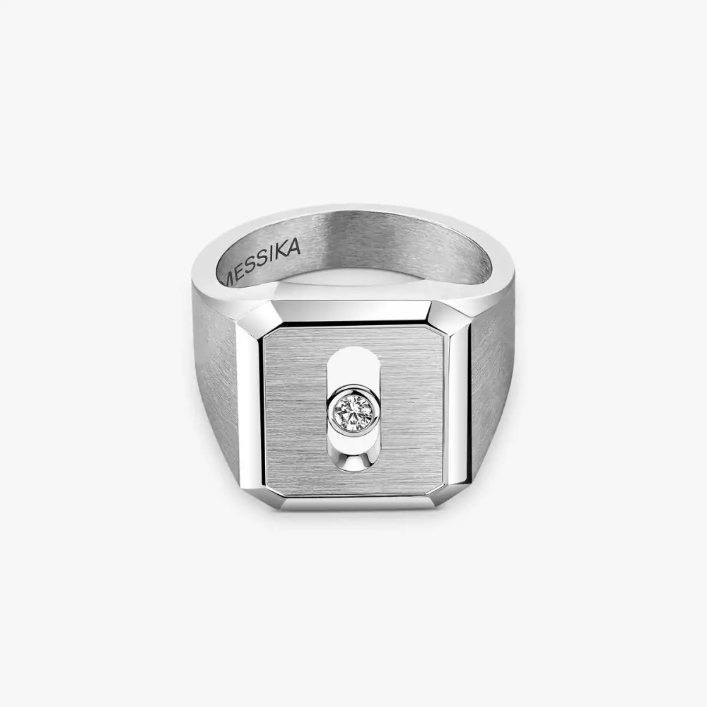 Bague chevalière Move Titanium
