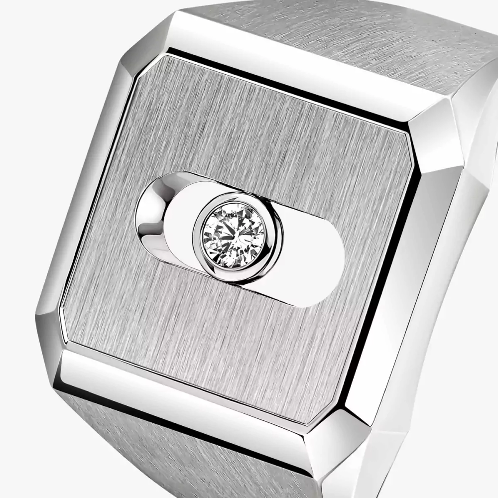 Bague chevalière Move Titanium