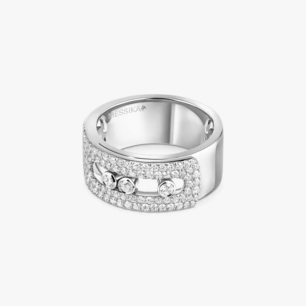 Bague Move Noa pavée, grand modèle - Bijouterie Aurea｜Morges