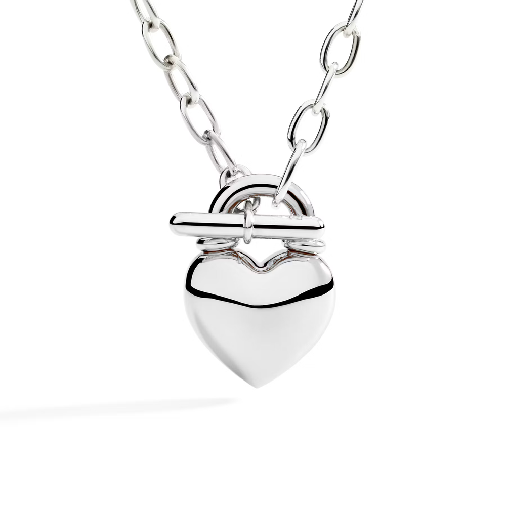 Collier Cœur Bold Argent