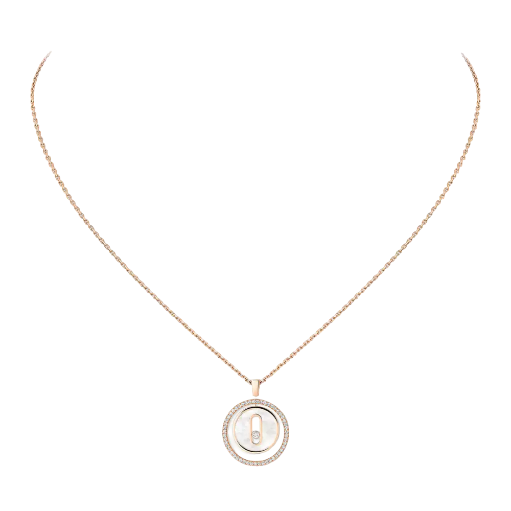 Collier Lucky Move nacre blanche, petit modèle