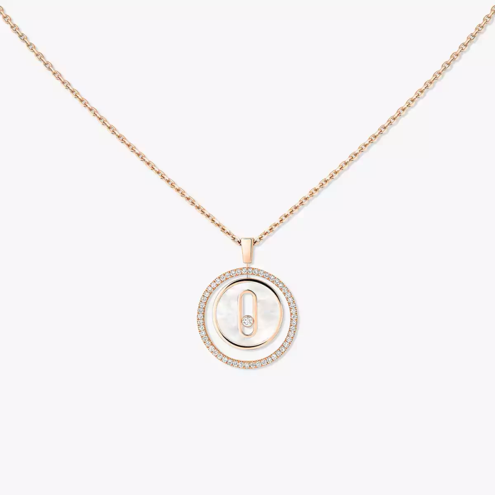 Collier Lucky Move nacre blanche, petit modèle