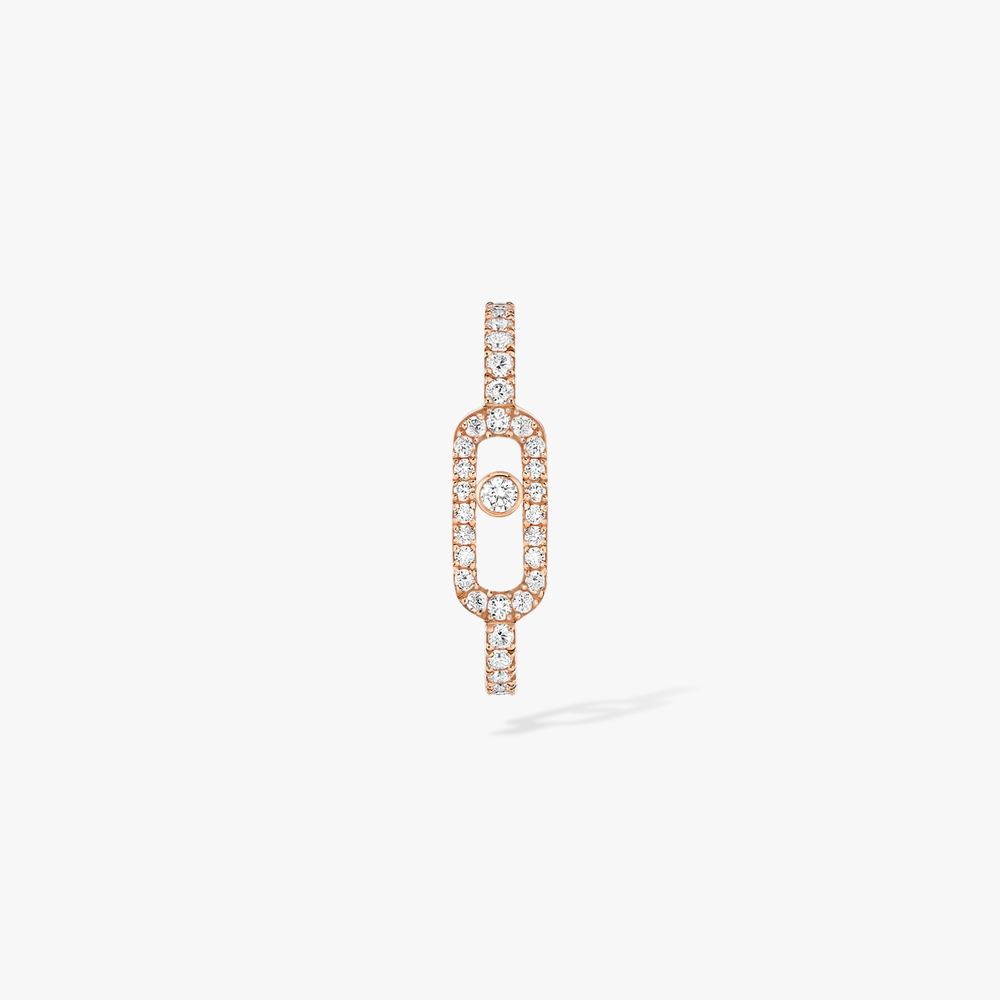 Mono boucle d'oreille Move Uno pavée