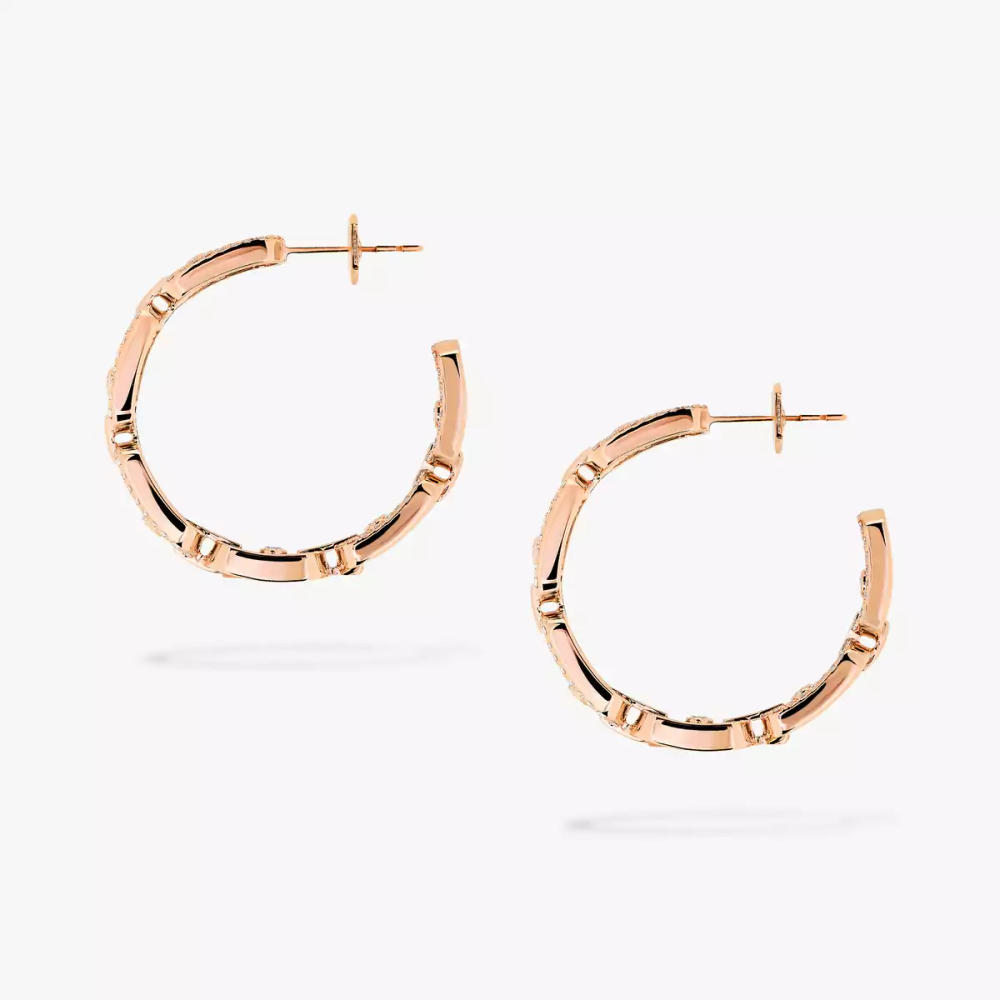 Boucles d'oreilles créoles Move Link, petit modèle
