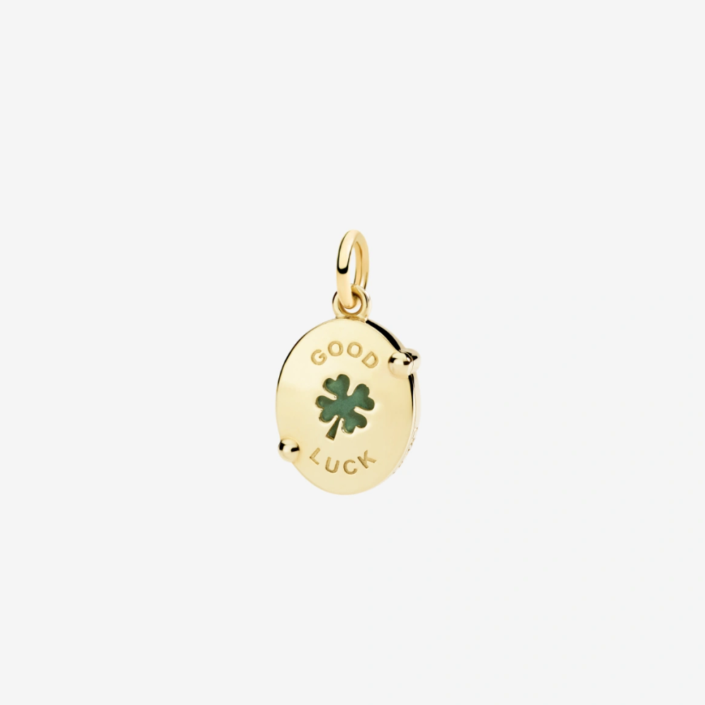 Pendentif Camée Trèfle À Quatre Feuilles