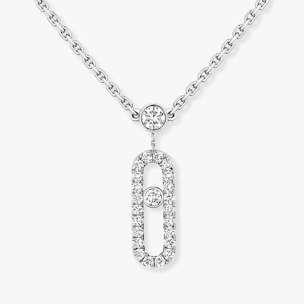 Collier deux rangs Move Uno pavé