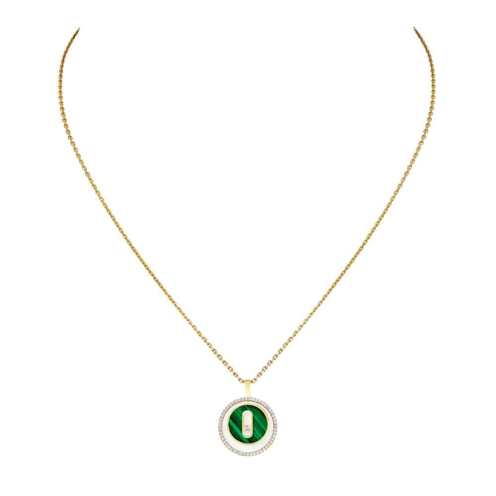 Collier Lucky Move malachite, petit modèle