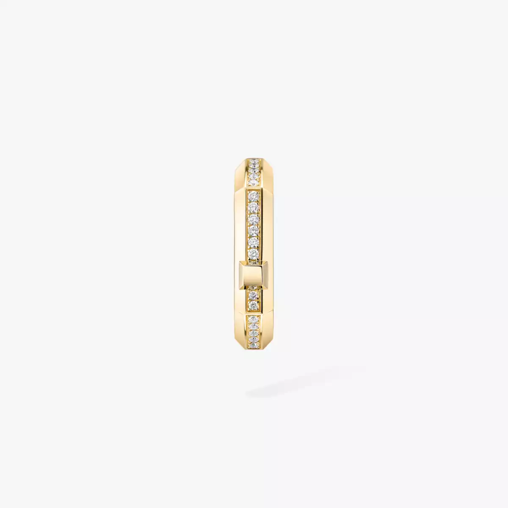 Mono boucle d'oreille Moderniste pavée, petit modèle
