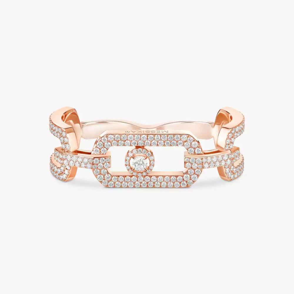 Bague 2 doigts So Move pavée