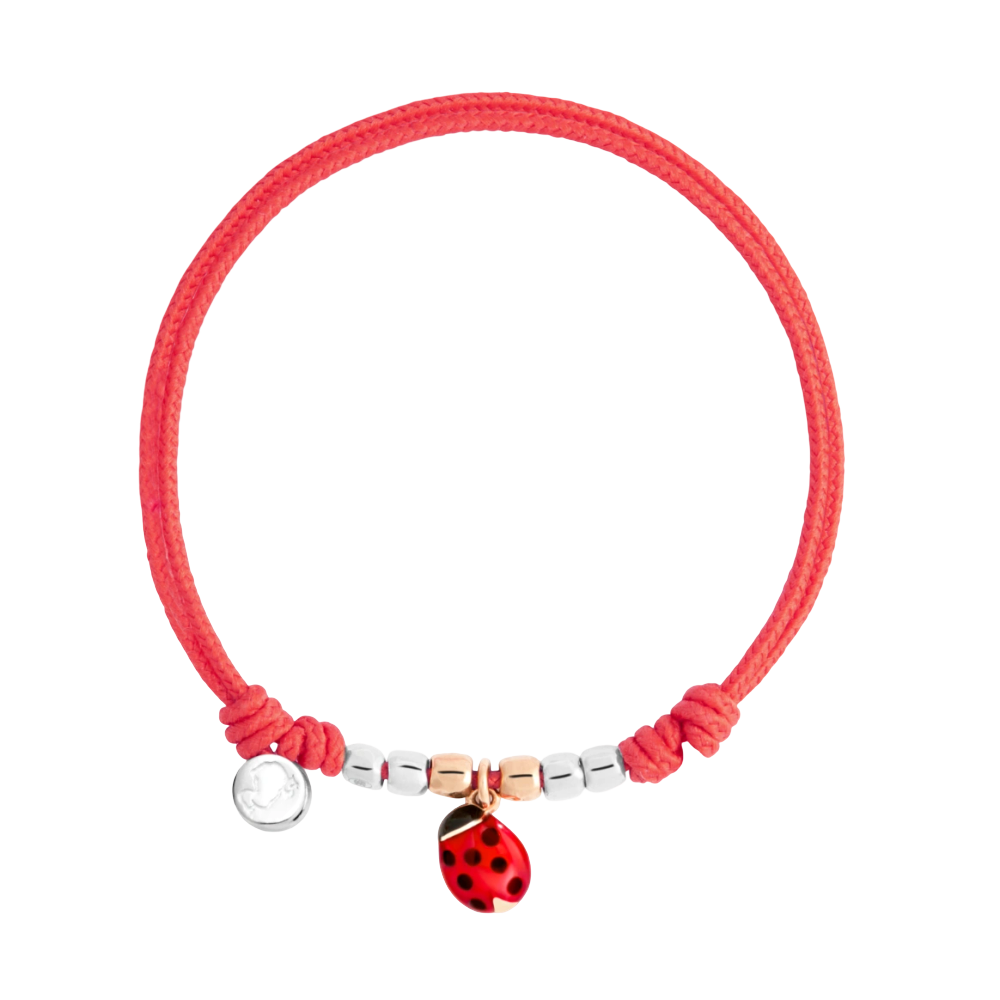 Bracelet Cordon Mini Coccinelle