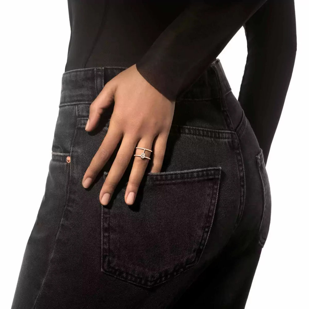Bague Glam'Azone pavée