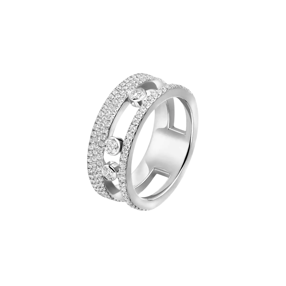 Bague Move Romane pavée, petit modèle