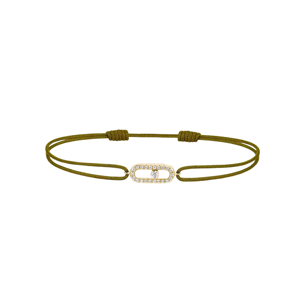 Bracelet cordon Move Uno kaki