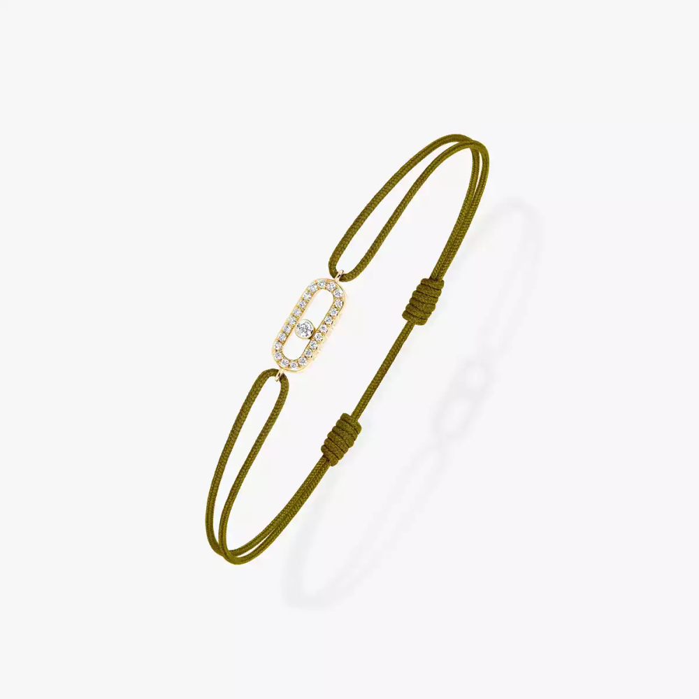Bracelet cordon Move Uno kaki