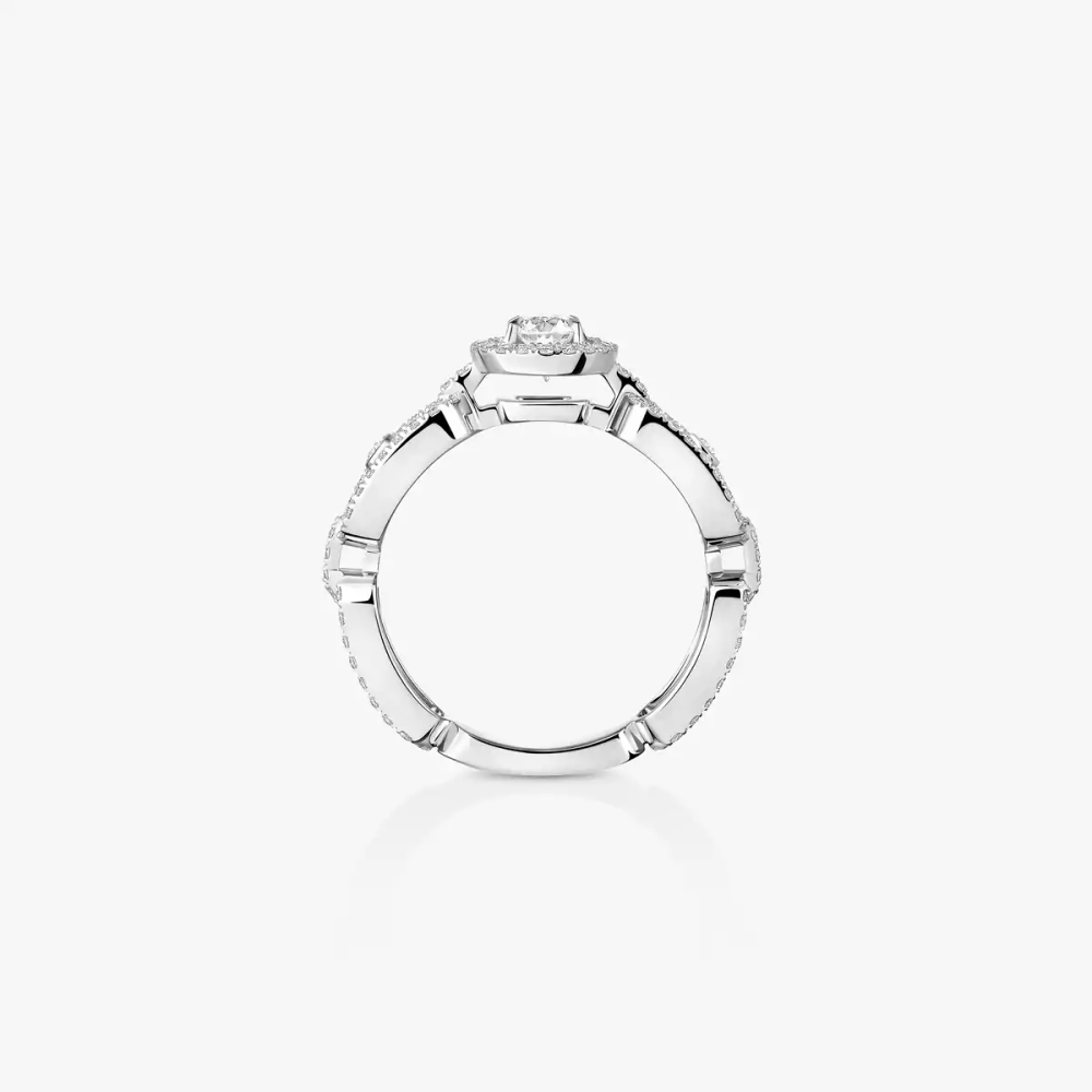 Bague solitaire Move Link, petit modèle