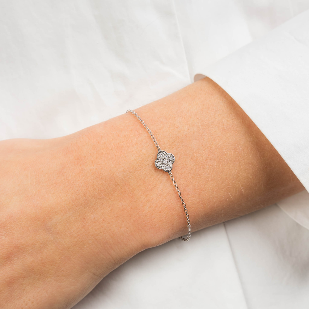Bracelet, Diamants, Or Blanc