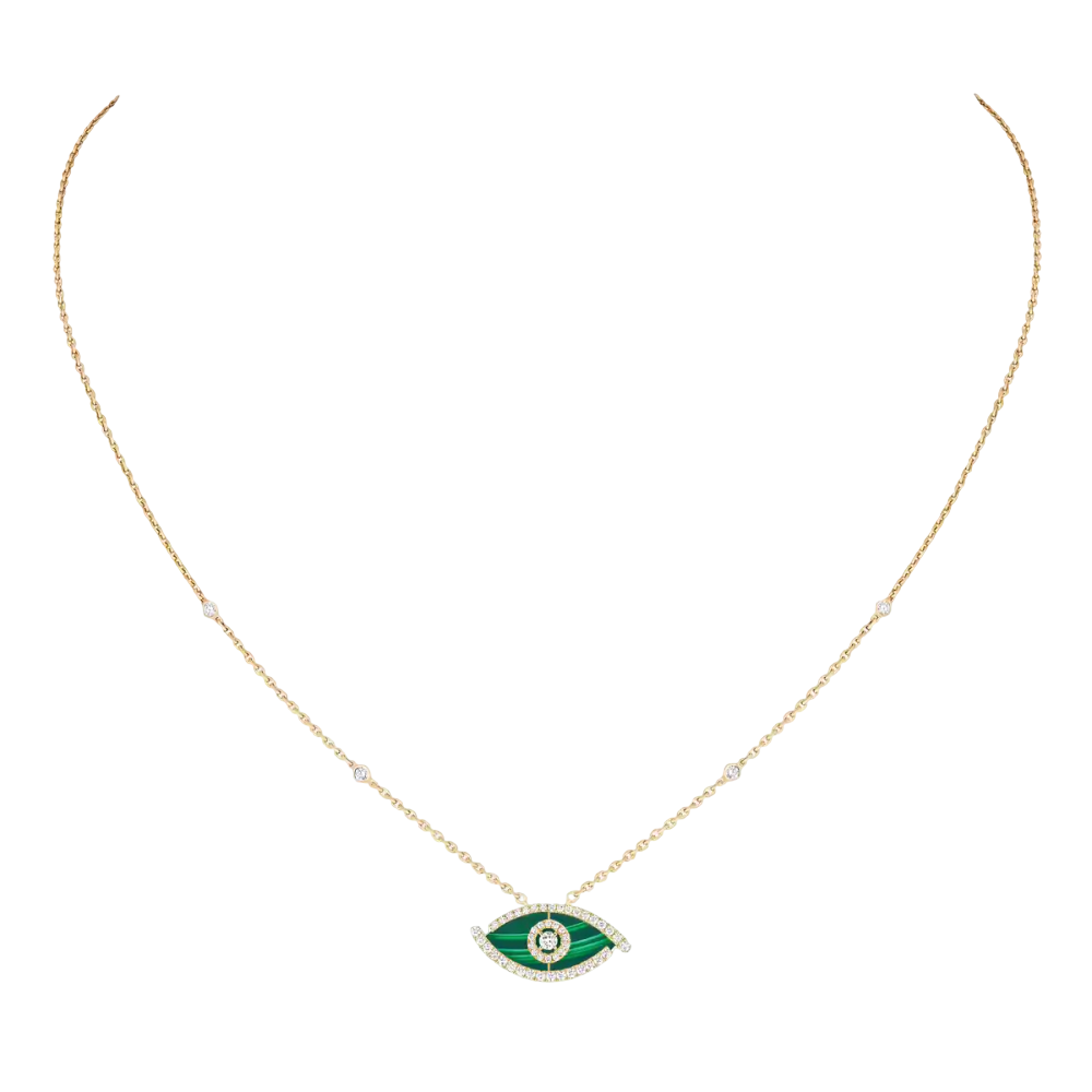 Collier Lucky Eye malachite