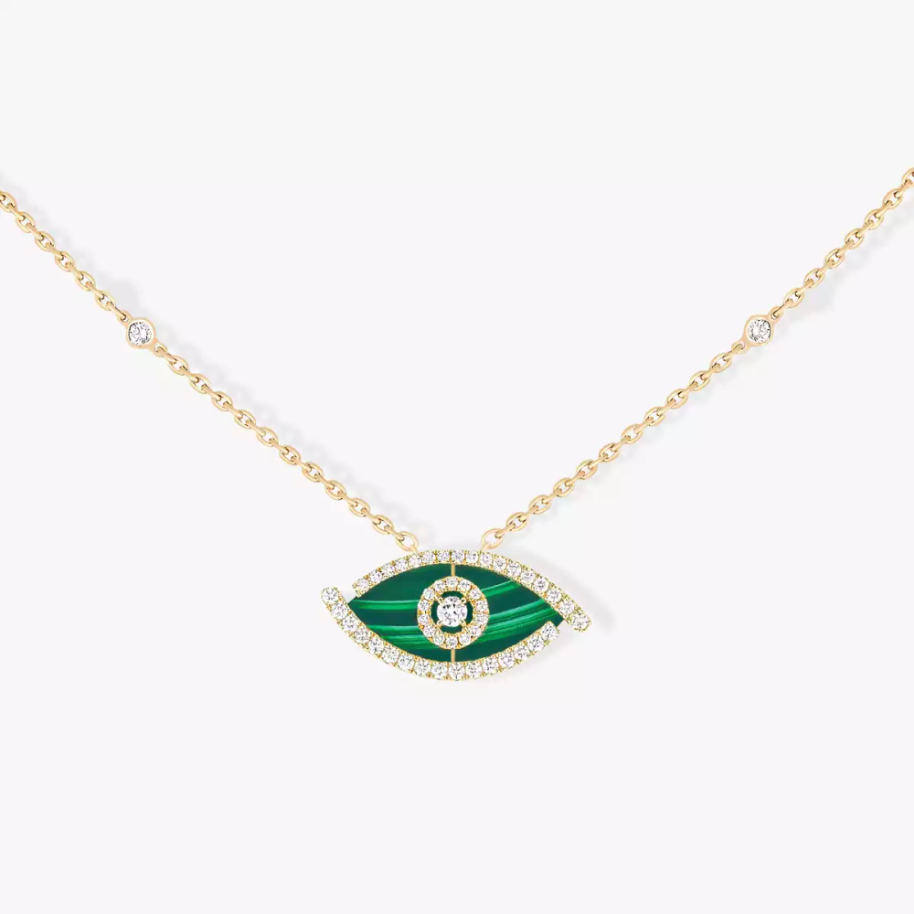 Collier Lucky Eye malachite