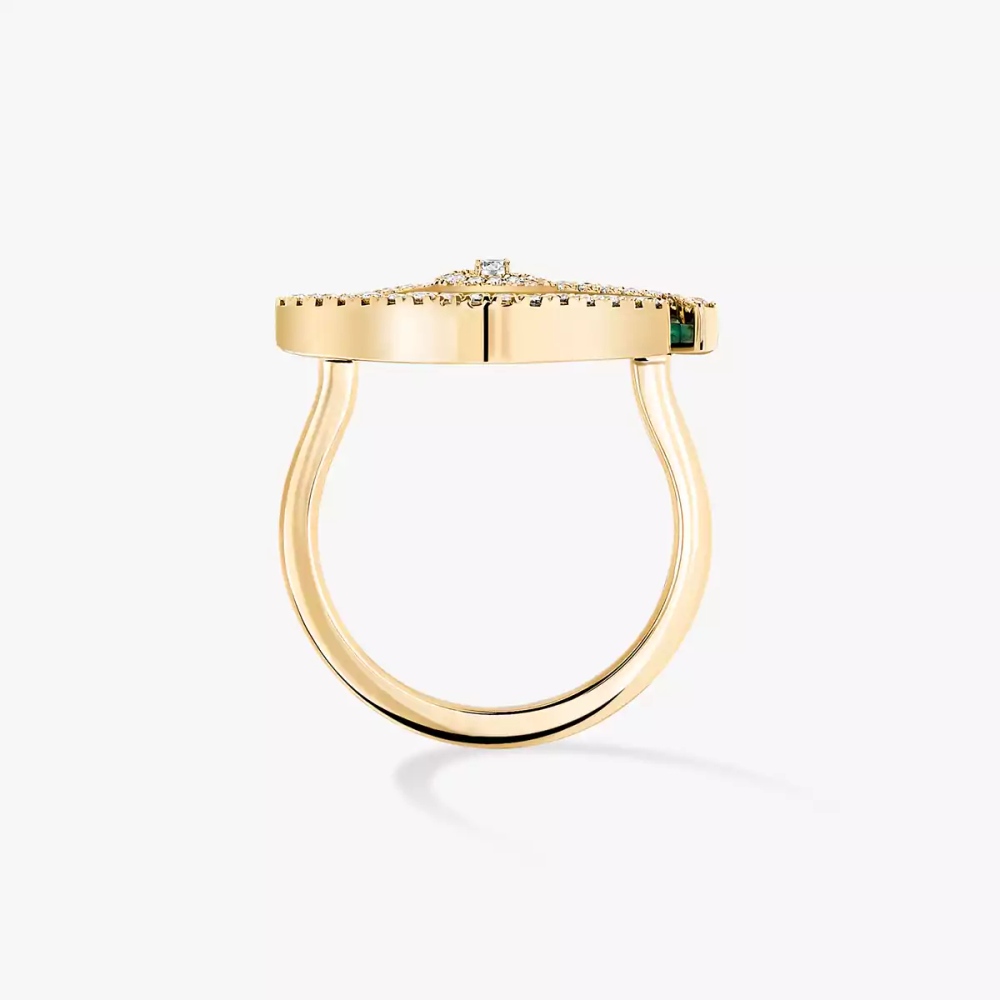 Bague Lucky Eye malachite