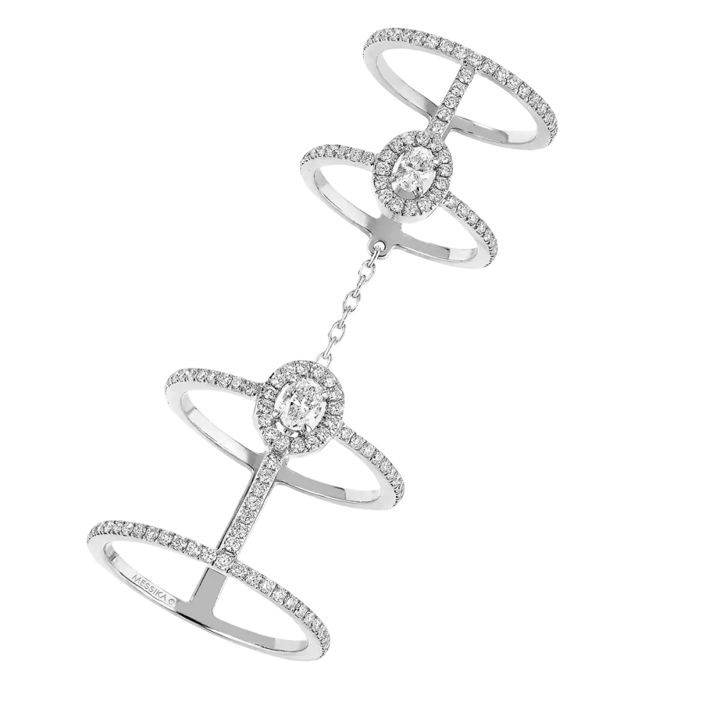 Bague multi-portés Glam'Azone pavée